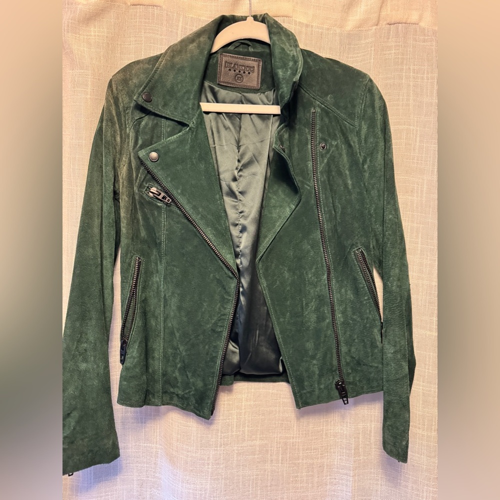 Green Suede Women's Jacket Blank NYC